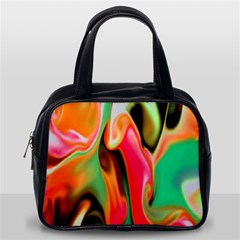 Catch The Waves Smoky Red Orange Haze  Classic Handbags (one Side) by flipstylezfashionsLLC