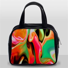 Catch The Waves Smoky Red Orange Haze  Classic Handbags (2 Sides) by flipstylezfashionsLLC