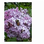 Lilac Bumble Bee Small Garden Flag (Two Sides) Front