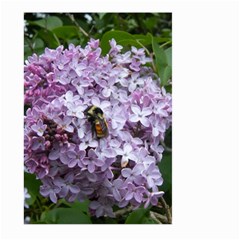 Lilac Bumble Bee Large Garden Flag (two Sides) by IIPhotographyAndDesigns