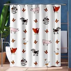 Farm Animals Shower Curtain 60  X 72  (medium)  by IIPhotographyAndDesigns