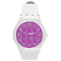 Punk Baby Violet Round Plastic Sport Watch (m) by snowwhitegirl