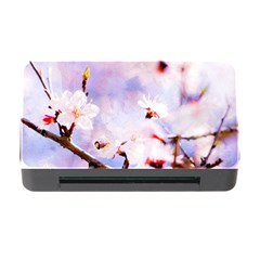 Pink Sakura Purple Background Memory Card Reader With Cf by FunnyCow