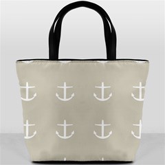 Lt Grey Anchors Bucket Bags by snowwhitegirl