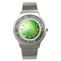 Galaxy Green Stainless Steel Watch by snowwhitegirl