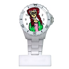 Nerdy Girl Plastic Nurses Watch by snowwhitegirl