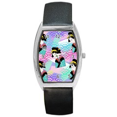 Japanese Abstract Barrel Style Metal Watch by snowwhitegirl