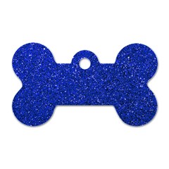 Blue Glitter Dog Tag Bone (one Side) by snowwhitegirl