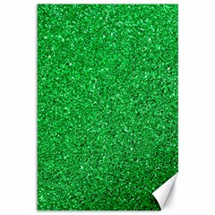 Green Glitter Canvas 12  X 18   by snowwhitegirl