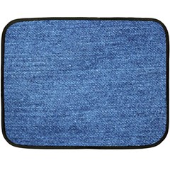 Blue Denim Fleece Blanket (mini) by snowwhitegirl