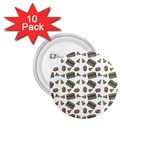 Fast Food White 1.75  Buttons (10 pack) Front