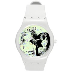 Mint Wall Round Plastic Sport Watch (m) by snowwhitegirl