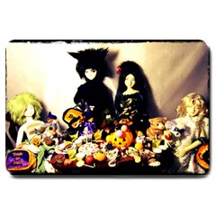 Old Halloween Photo Large Doormat  by snowwhitegirl