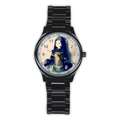 Forest Queen Stainless Steel Round Watch by snowwhitegirl