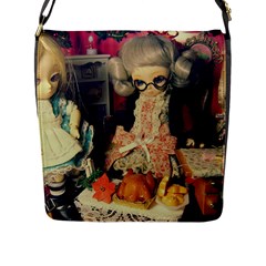 Happy Holidays Flap Closure Messenger Bag (l) by snowwhitegirl