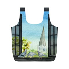 Town 1660455 1920 Full Print Recycle Bag (m) by vintage2030