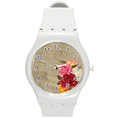 Flower 1646069 960 720 Round Plastic Sport Watch (m) by vintage2030