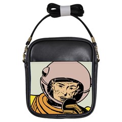 Astronaut Retro Girls Sling Bag by vintage2030