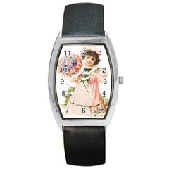 Girl 1731727 1920 Barrel Style Metal Watch by vintage2030