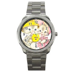 Rabbits 1731749 1920 Sport Metal Watch by vintage2030