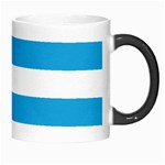 Oktoberfest Bavarian Blue and White Large Cabana Stripes Morph Mugs Right