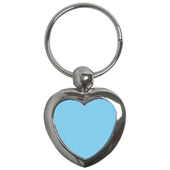 Oktoberfest Bavarian Blue And White Small Gingham Check Key Chains (heart)  by PodArtist