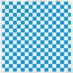 Oktoberfest Bavarian Large Blue And White Checkerboard Canvas 20  X 20  by PodArtist