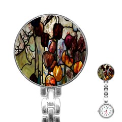 Tiffany Window Colorful Pattern Stainless Steel Nurses Watch by Sapixe