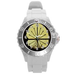 Window About Glass Metal Weathered Round Plastic Sport Watch (l) by Sapixe