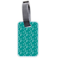 Teal Music Luggage Tags (two Sides) by snowwhitegirl