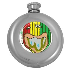 Theconnect Round Hip Flask (5 Oz) by RWTFSWIMWEAR