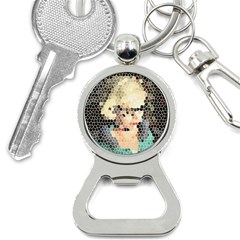 Stained Glass Girl Bottle Opener Key Chains by snowwhitegirl