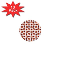 Pasta Pattern 1  Mini Buttons (10 Pack)  by snowwhitegirl