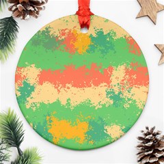 Spots In Retro Colors                                             Ornament (round) by LalyLauraFLM