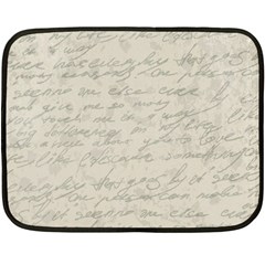 Handwritten Letter 2 Fleece Blanket (mini) by vintage2030