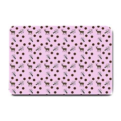 Pink Deer Pattern Small Doormat  by snowwhitegirl