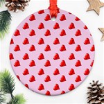 Kawai Hearts Ornament (Round) Front