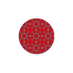 Embroidery Paisley Red Golf Ball Marker (4 Pack) by snowwhitegirl