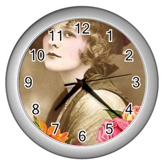 Vintage 1646083 1920 Wall Clock (silver) by vintage2030