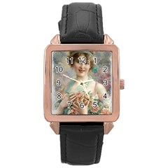 Vintage 1501577 1280 Rose Gold Leather Watch  by vintage2030