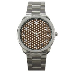 Texture Background Pattern Sport Metal Watch by Sapixe