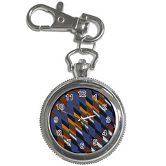 Colors Fabric Abstract Textile Key Chain Watches by Sapixe