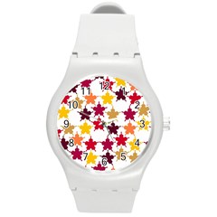 Background Abstract Round Plastic Sport Watch (m) by Sapixe