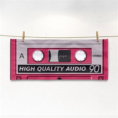 Pink Cassette Hand Towel by vintage2030