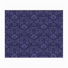 Damask Purple Small Glasses Cloth (2-side) by vintage2030