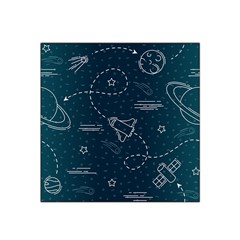 Retro Space Pattern Satin Bandana Scarf by JadehawksAnD