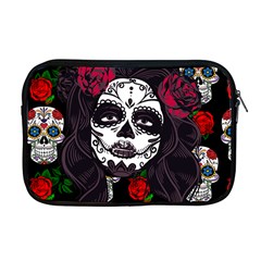 Mexican Skull Lady Apple Macbook Pro 17  Zipper Case by snowwhitegirl