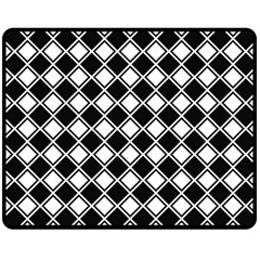 Square Diagonal Pattern Seamless Double Sided Fleece Blanket (medium)  by Simbadda