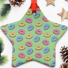 Donuts Pattern Ornament (star) by Valentinaart