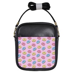 Donuts Pattern Girls Sling Bag by Valentinaart